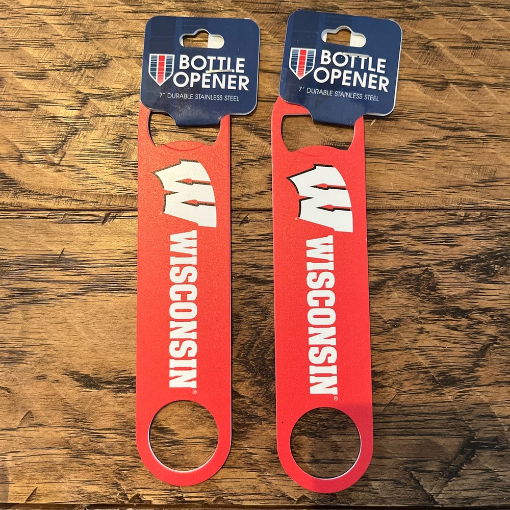 University of Wisconsin Badgers 7" Bottle Opener (2pk)